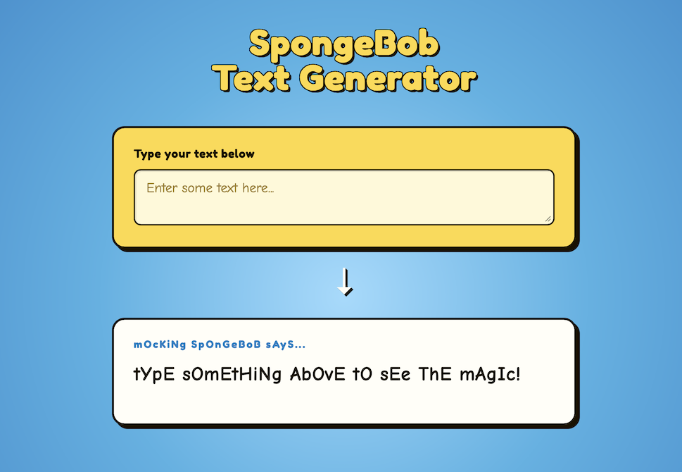 Example of web app